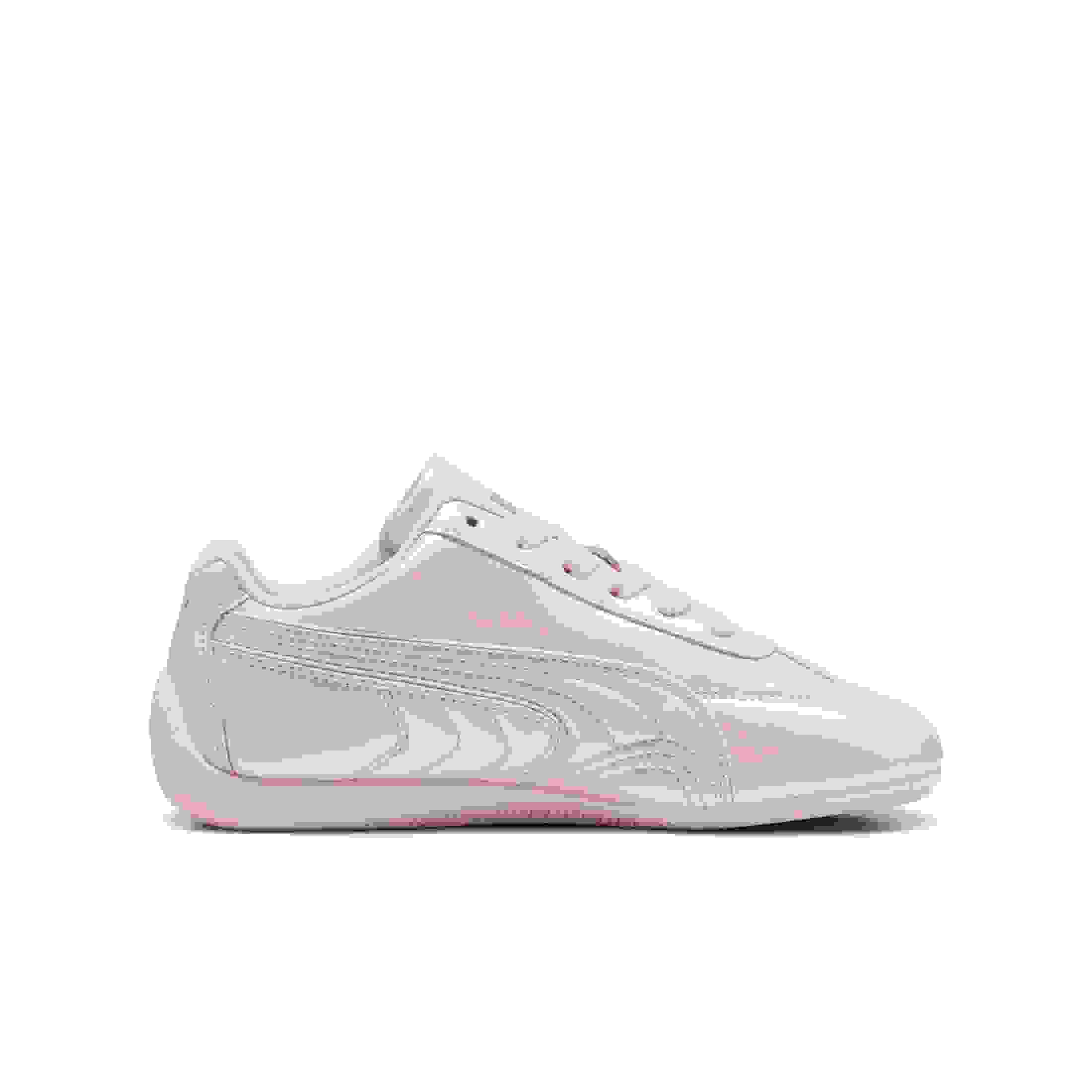 PUMA Speedcat Pearlized Grade School Girls' "Jasmine Flower/PUMA Silver" Shoe